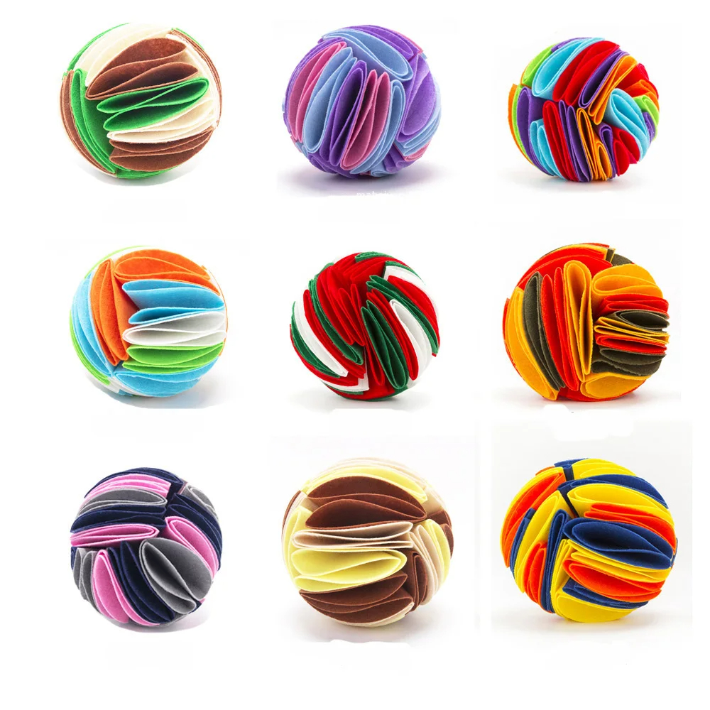 Dog Treat Puzzle Toy - Dog Snuffle Ball Mat Sniffing Training