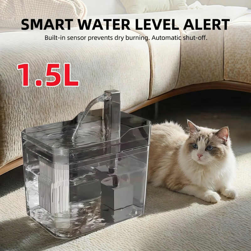Cat Water Fountain Filter - 1.5L Cat Water Fountain Automatic Filter