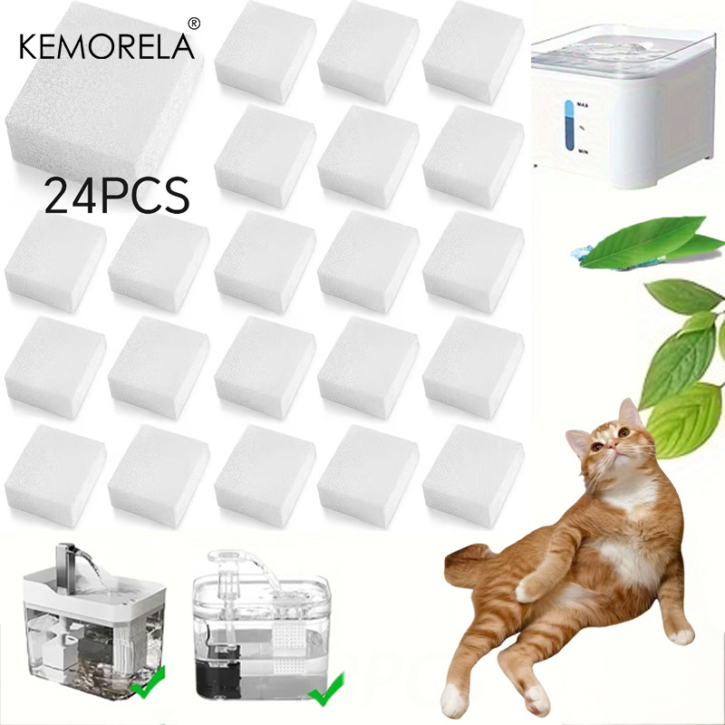 KEMORELA 8/16/24PCS Replacemen - مراجعة Cat Water Fountain Filter وسعره