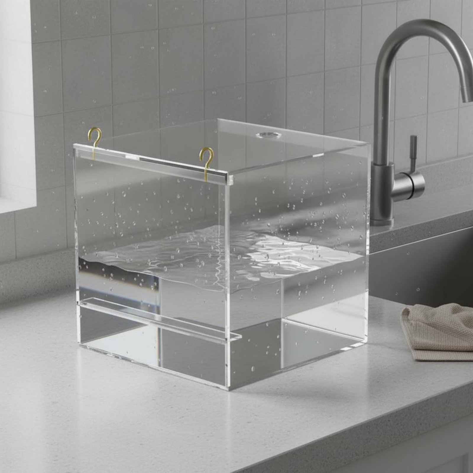 Acrylic Bird Bathing Box Non P - مراجعة Bird Cage Parrot وسعره