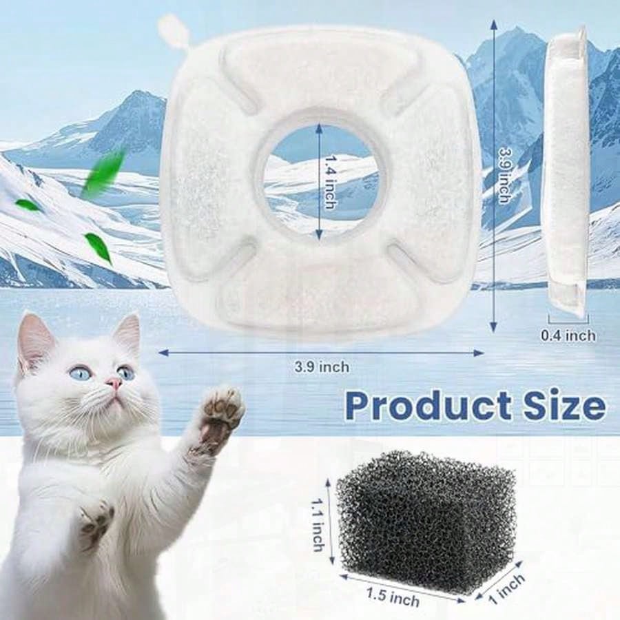 16 Pack Cat Water Fountain Rep - مراجعة Cat Water Fountain Filter وسعره