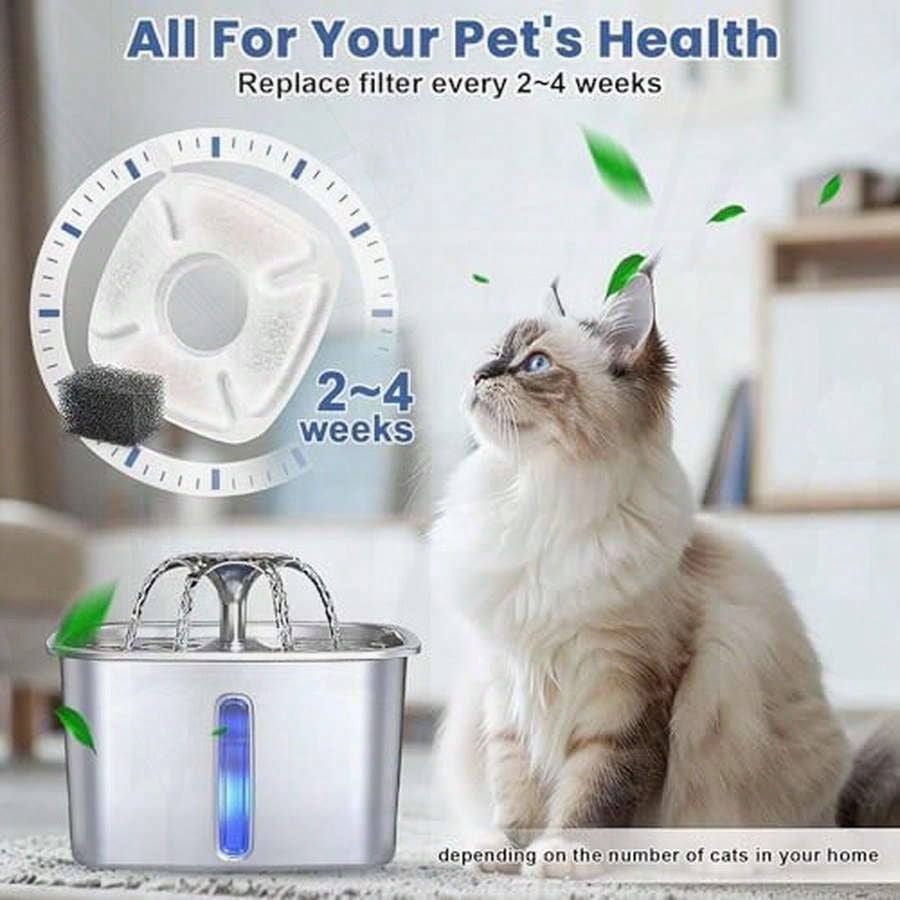 16 Pack Cat Water Fountain Rep - مراجعة Cat Water Fountain Filter وسعره