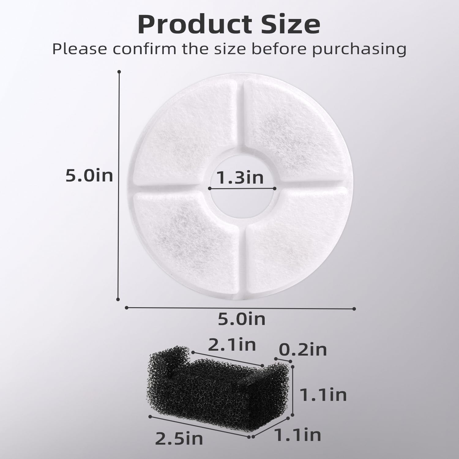 Round Carbon Filters Set Cat D - مراجعة Cat Water Fountain Filter وسعره