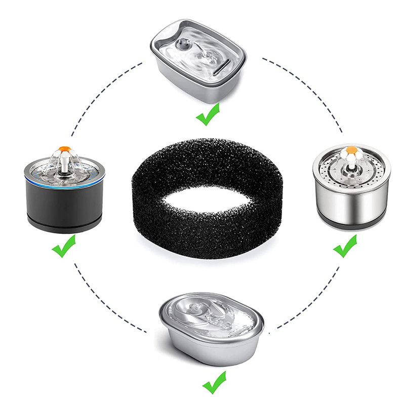 4PCS Pet Fountain Filter Pet W - مراجعة Cat Water Fountain Filter وسعره
