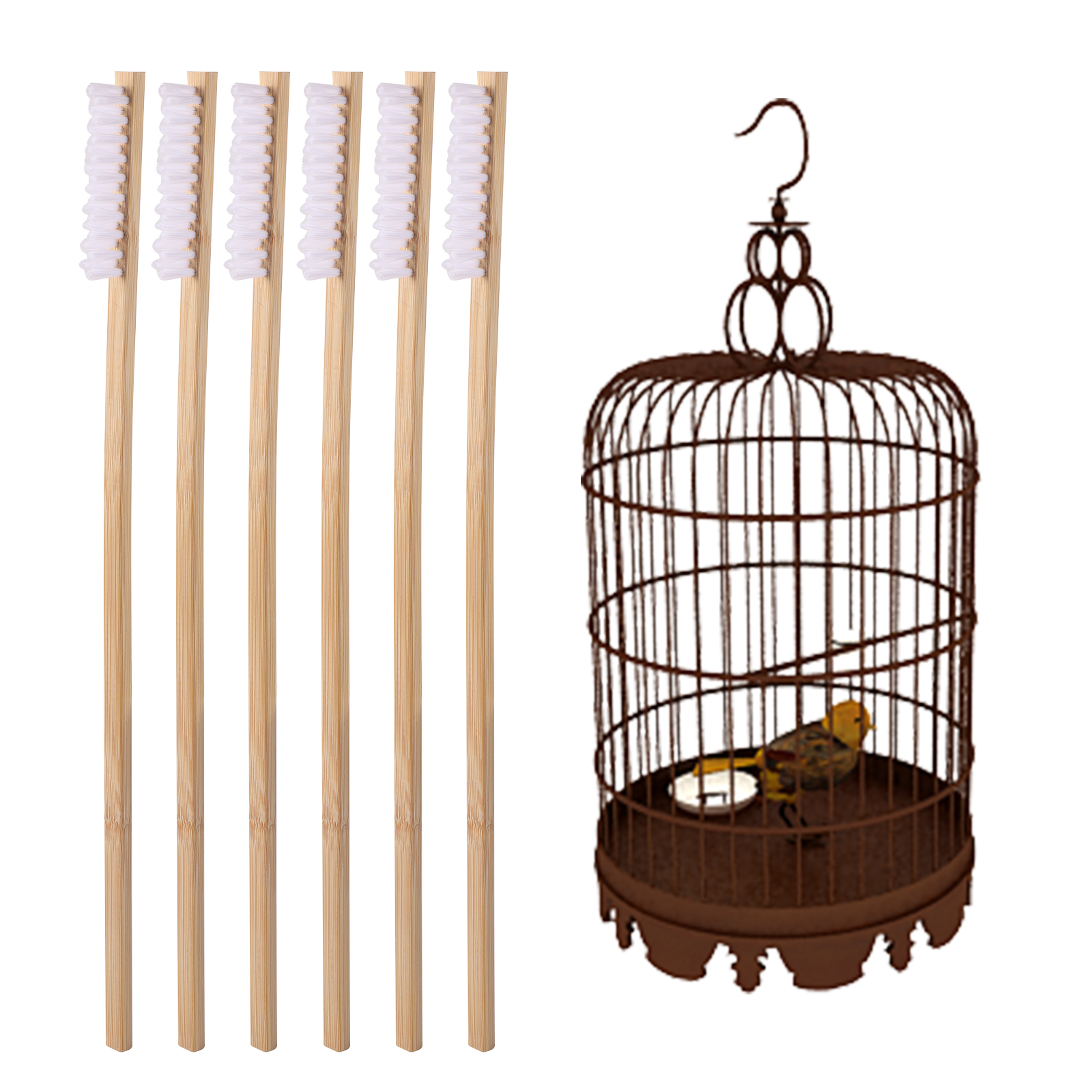 2 Pcs Bird Cage Cleaning Brush - مراجعة Bird Cage Parrot وسعره