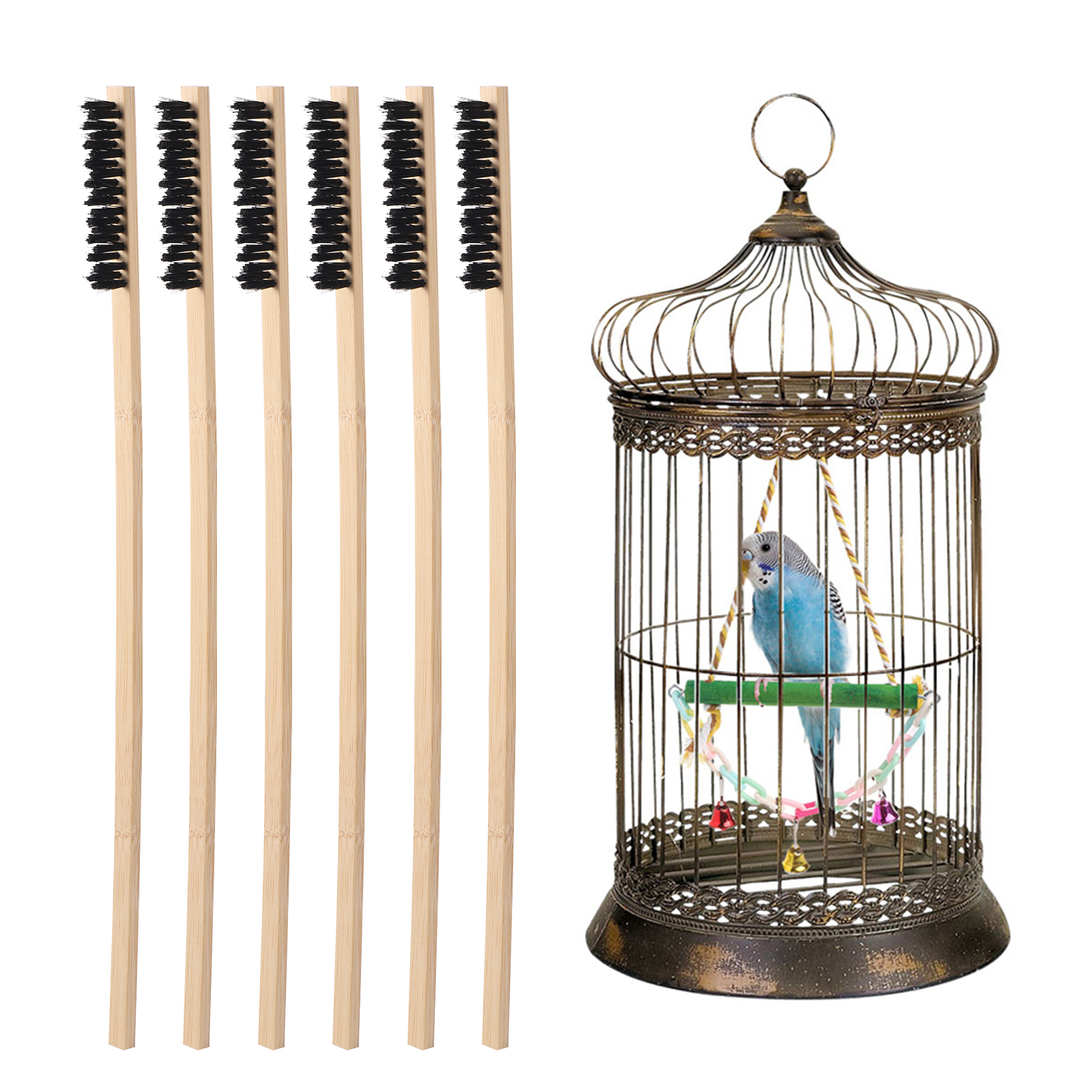 2 Pcs Bird Cage Cleaning Brush - مراجعة Bird Cage Parrot وسعره