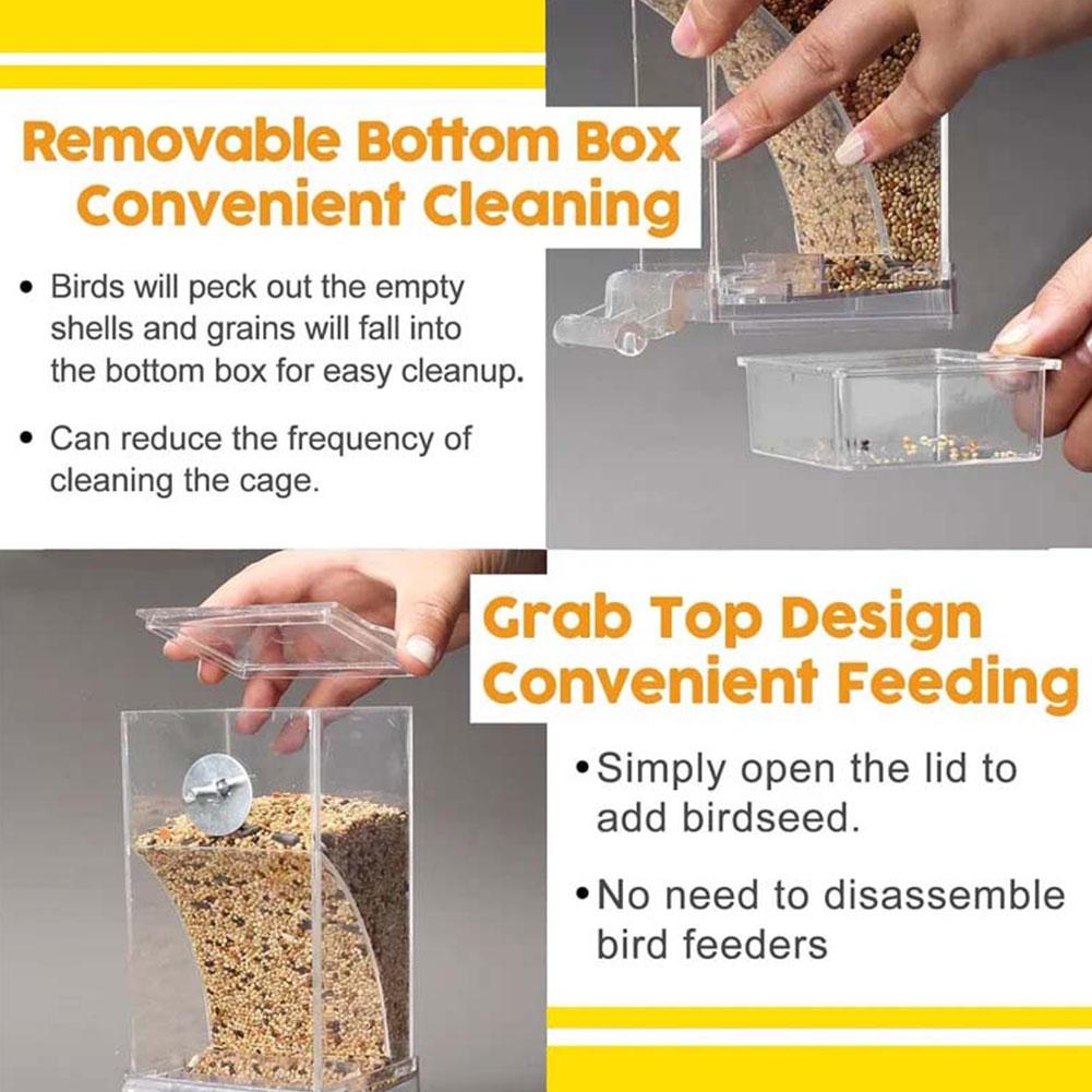 Auto Bird Feeder Cup No Mess B - مراجعة Bird Cage Parrot وسعره