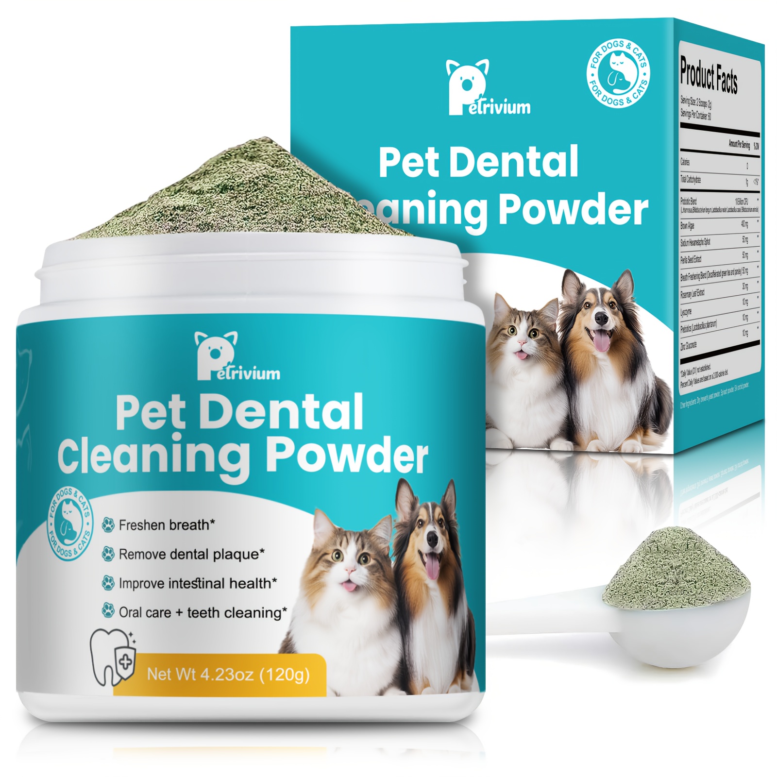 Dog Teeth Cleaning Powder, Dog - مراجعة Pet Supplies Co وسعره