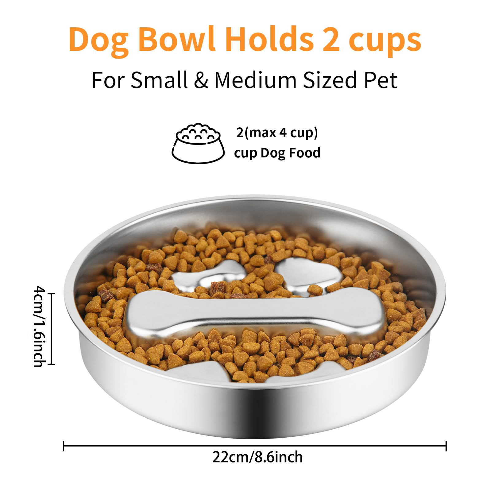 Slow Feeder Dog Bowl, Metal No - مراجعة Dog Treat Puzzle Toy وسعره
