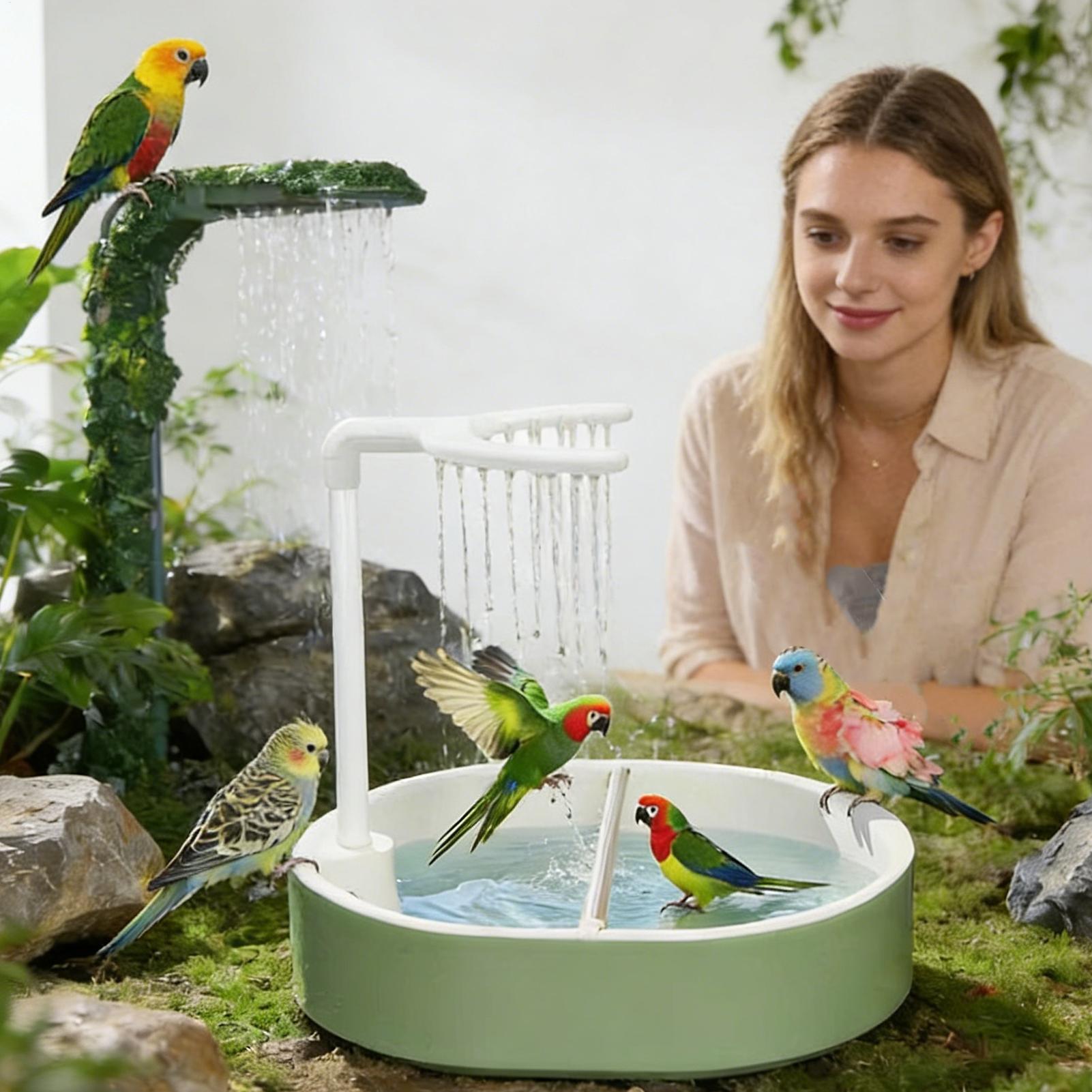 Automatic Bird Bath Pet Parrot - مراجعة Bird Cage Parrot وسعره