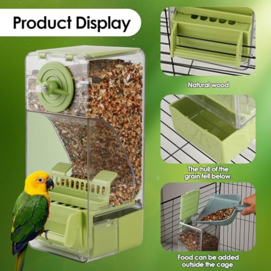 【Spot goods】Bird Feeder No Mes - مراجعة Bird Cage Parrot وسعره