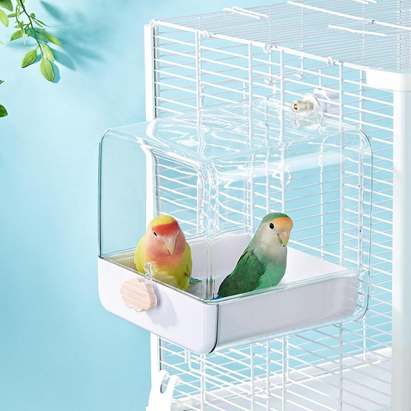 Parakeet Bath Parrot Shower Bi - مراجعة Bird Cage Parrot وسعره
