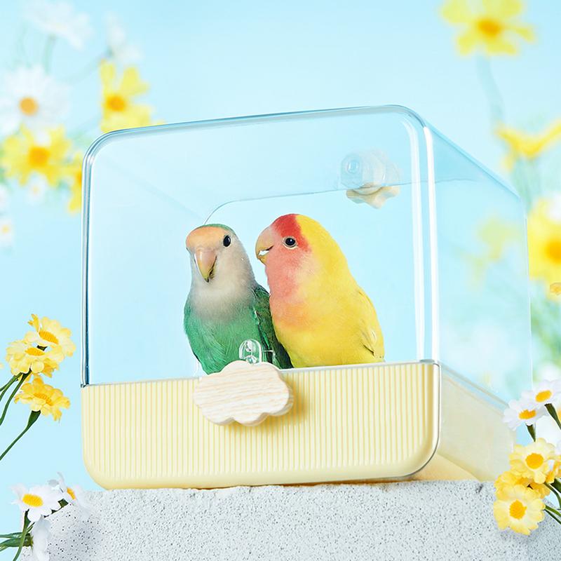 Parakeet Bath Parrot Shower Bi - مراجعة Bird Cage Parrot وسعره