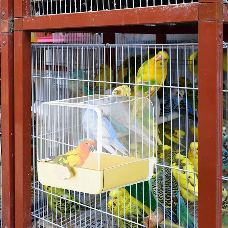 Parakeet Bath Parrot Shower Bi - مراجعة Bird Cage Parrot وسعره