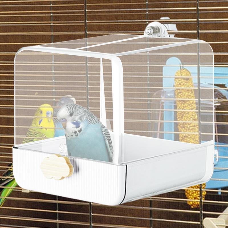 Parakeet Bath Parrot Shower Bi - مراجعة Bird Cage Parrot وسعره