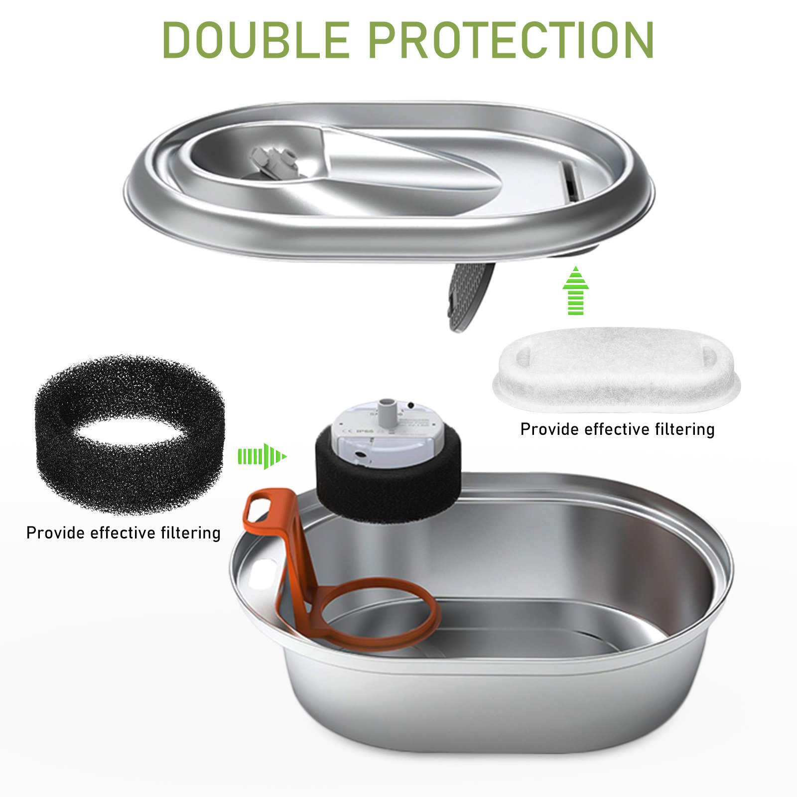 1Set Pet Fountain Filter Repla - مراجعة Cat Water Fountain Filter وسعره