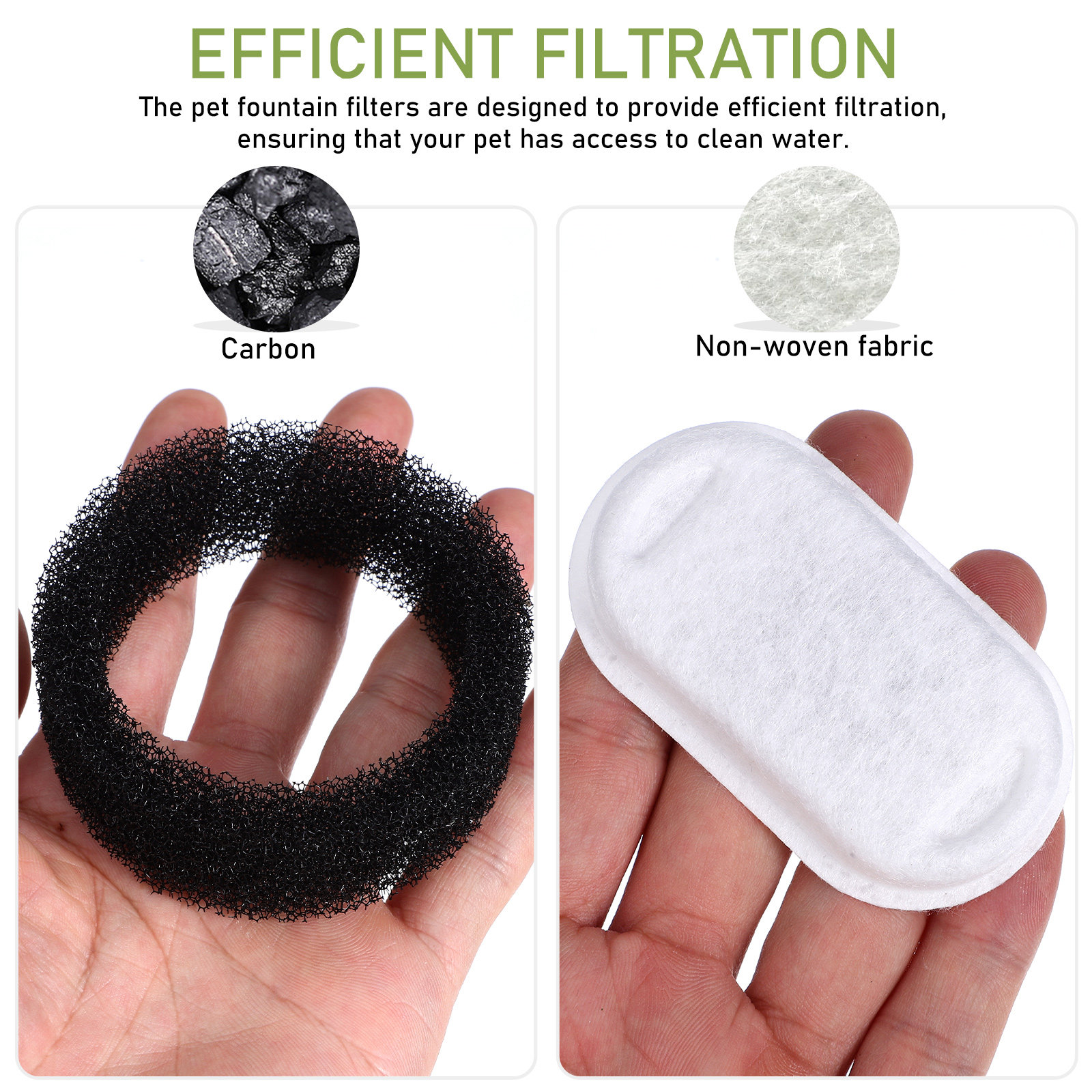 1Set Pet Fountain Filter Repla - مراجعة Cat Water Fountain Filter وسعره