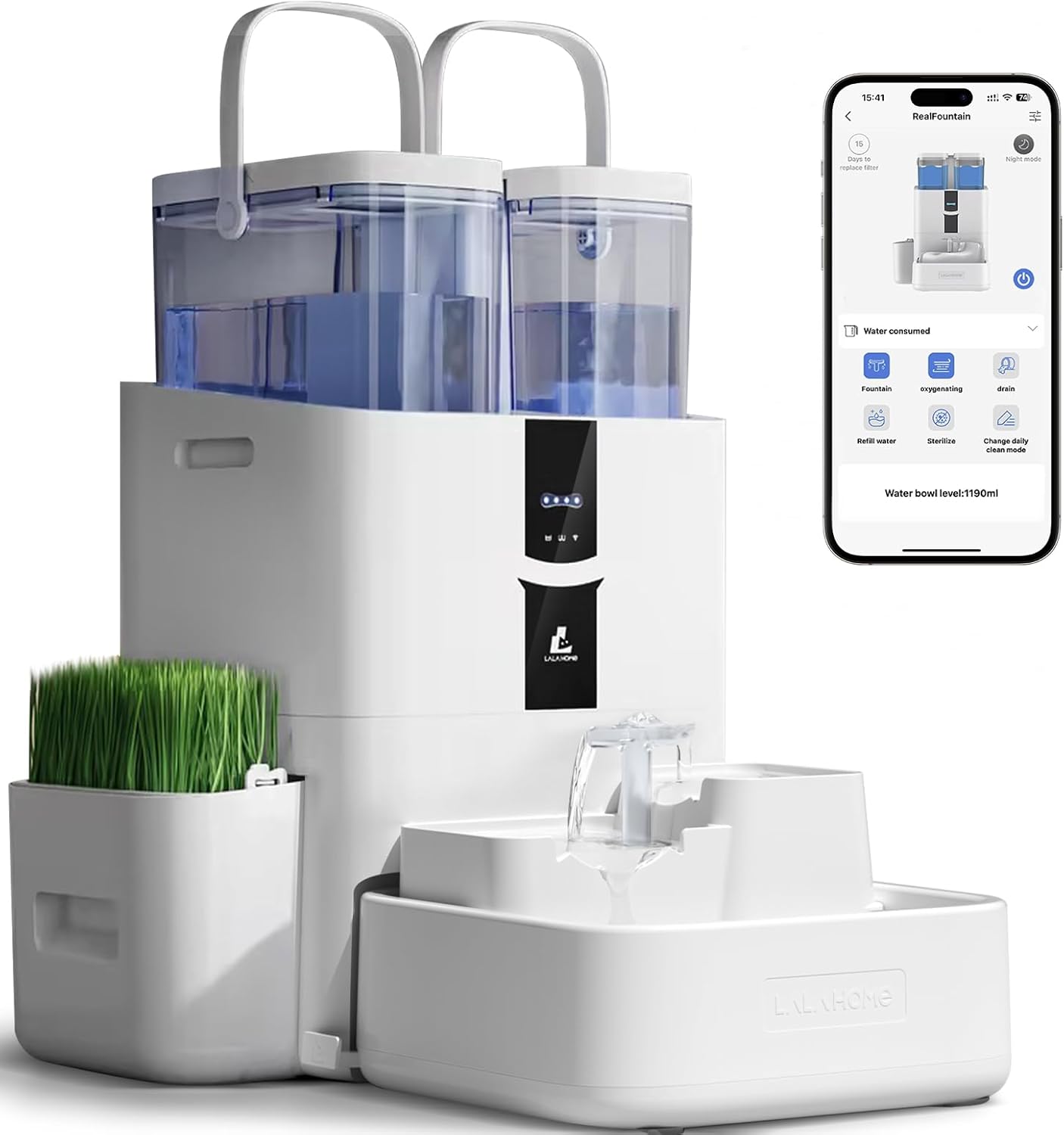 Automatic Cat Water Fountain 1 - مراجعة Cat Water Fountain Filter وسعره