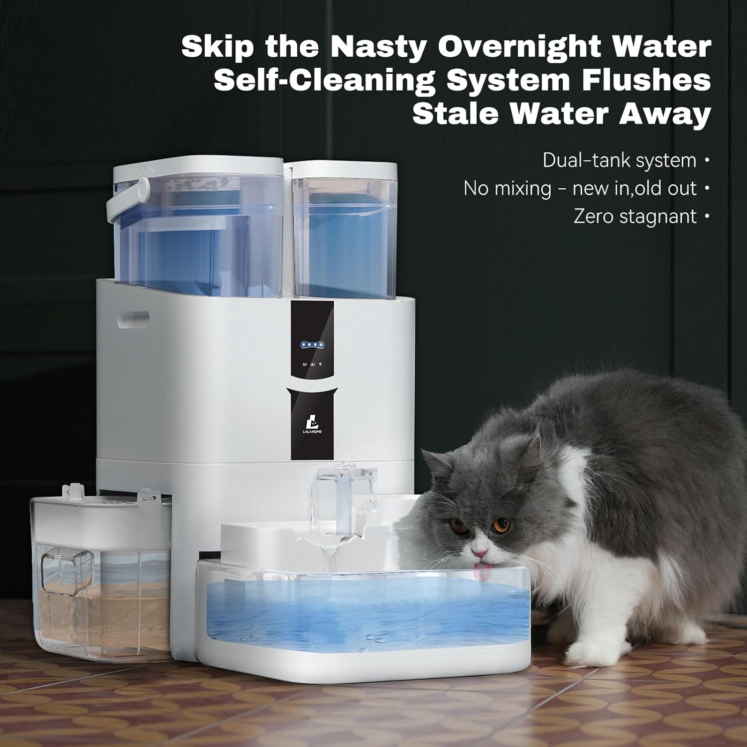 Automatic Cat Water Fountain 1 - مراجعة Cat Water Fountain Filter وسعره
